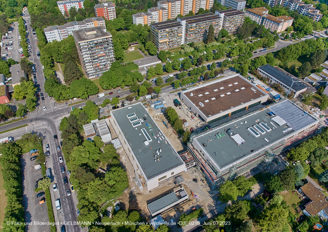 07.06.2023 - Baustelle zur Grundschule am Karl-Marx-Ring in Neuperlach